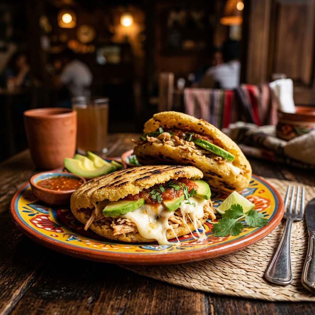 Arepas colombianas rellenas
